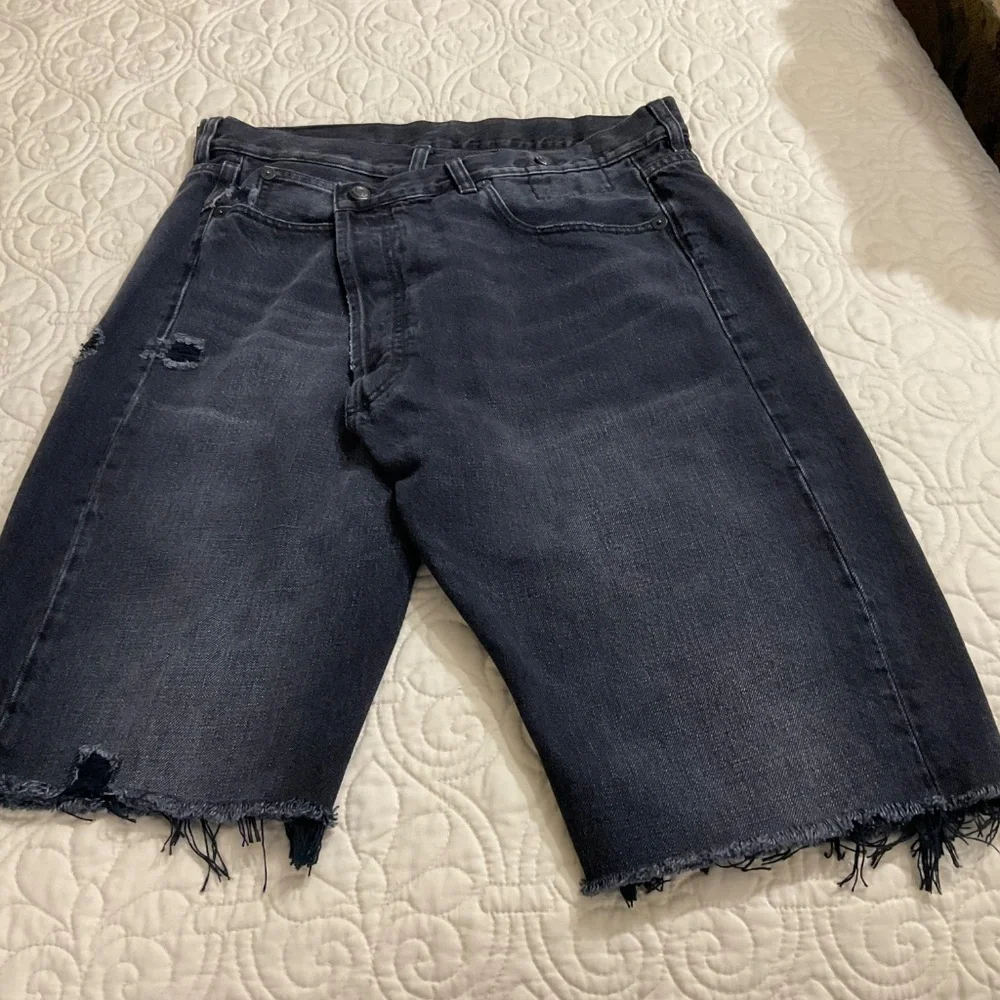R13 Crossover Knee Length Women Shorts in Black - Picture 5 of 6